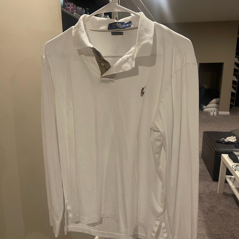 White Mens Polo